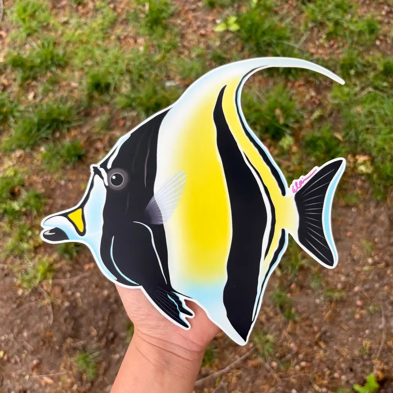 10" Giant Moorish Idol Sticker 1
