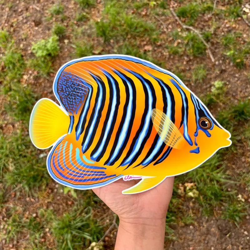 10" Giant Regal Angel Sticker 1