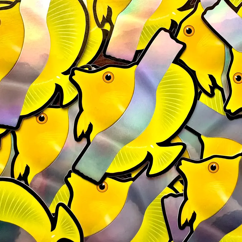 $6.2M Yellow Tang Sticker/ Holographic 1