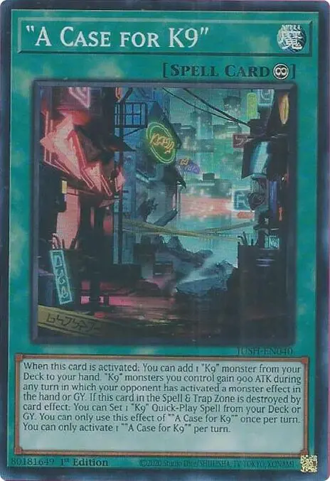 "A Case For K9" [Jush-En040] Super Rare 1