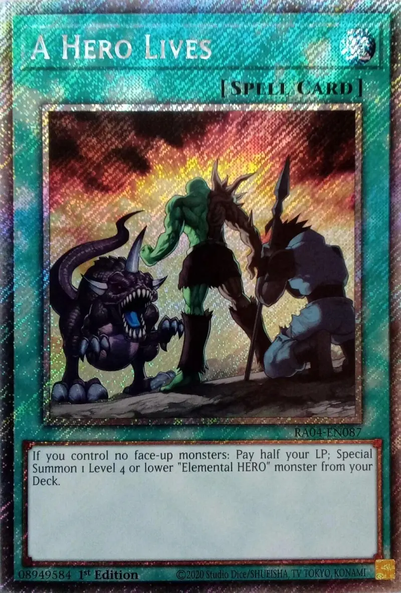 A Hero Lives [Ra04-En087] Platinum Secret Rare 1