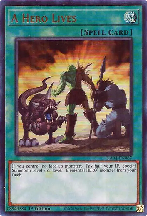 A Hero Lives [Ra04-En087] Ultra Rare 1