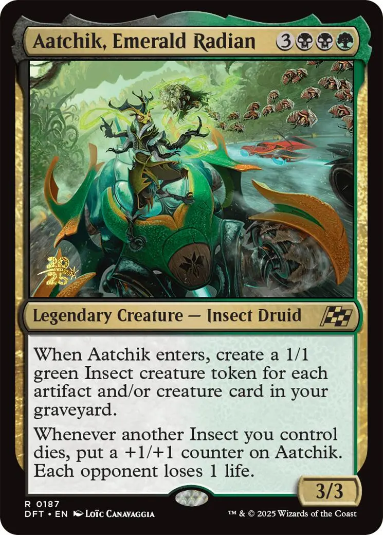 Aatchik, Emerald Radian [Aetherdrift Prerelease Promos] 1