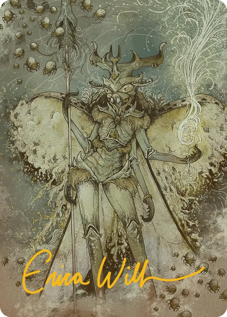 Aatchik, Emerald Radian Art Card (6/54) (Gold-Stamped Signature) [Aetherdrift Art Series] 1