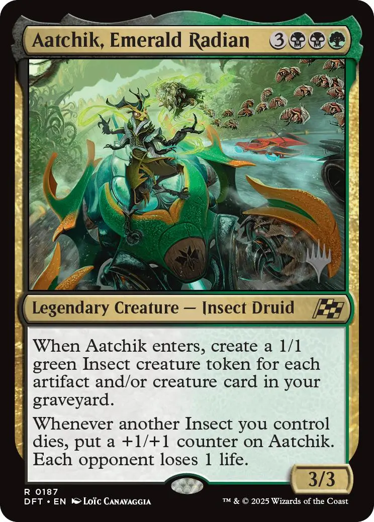 Aatchik, Emerald Radian (Promo Pack) [Aetherdrift Promos] 1
