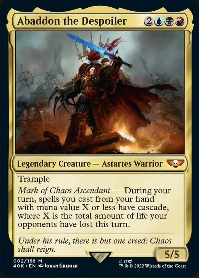 Abaddon The Despoiler (Surge Foil) [Warhammer 40,000] 1