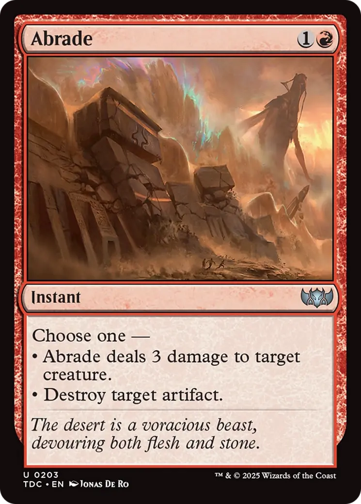 Abrade [Tarkir: Dragonstorm Commander] 1
