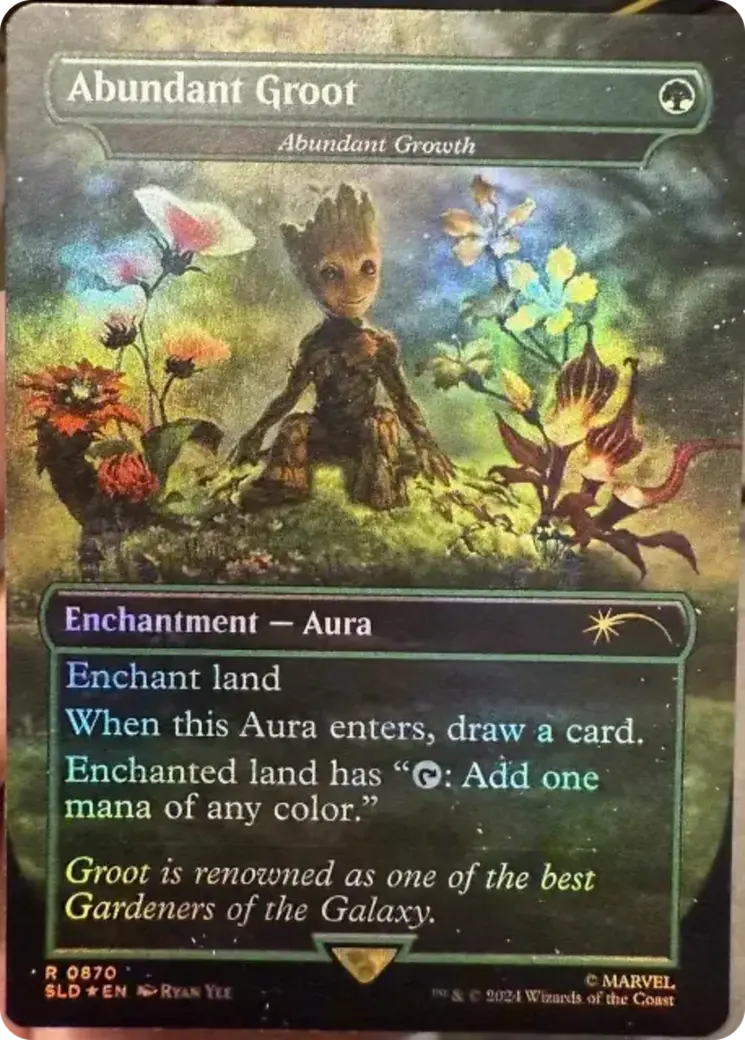 Abundant Groot - Abundant Growth (Rainbow Foil) [Secret Lair Drop Series] 1
