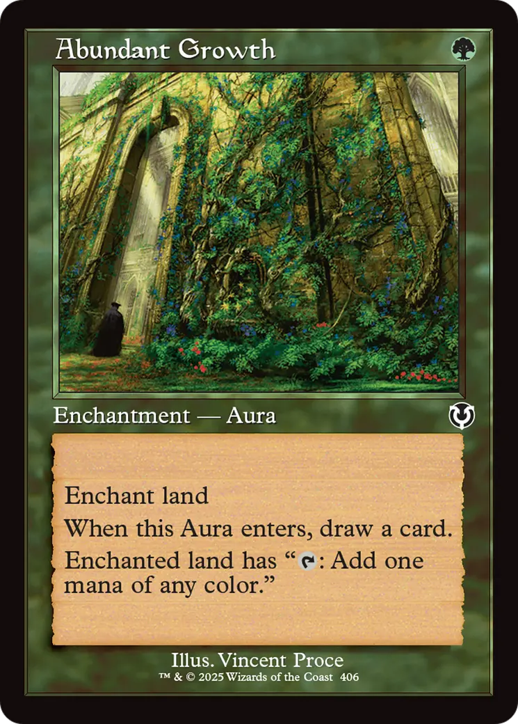 Abundant Growth (Retro Frame) [Innistrad Remastered] 1