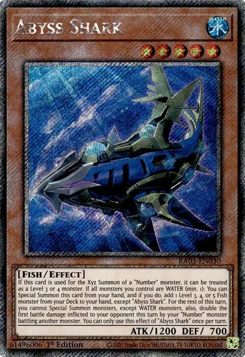 Abyss Shark (Platinum Secret Rare) [Ra03-En030] Platinum Secret Rare 1