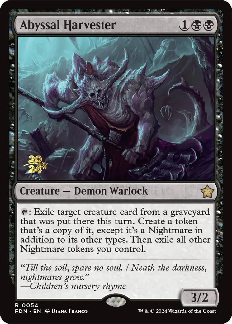 Abyssal Harvester [Foundations Prerelease Promos] 1