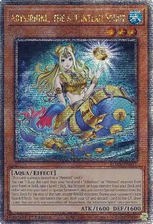 Abyssrhine, The Atlantean Spirit (Quarter Century Secret Rare) [Rota-En017] Quarter Century Secret Rare 1
