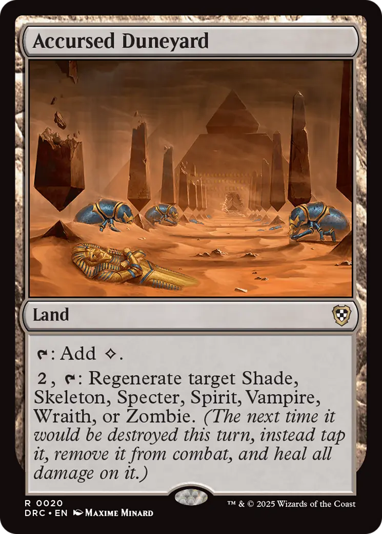 Accursed Duneyard [Aetherdrift Commander] 1