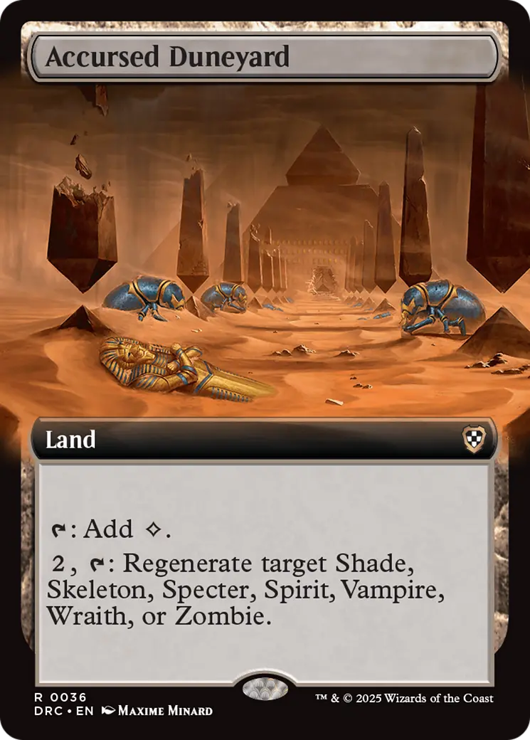 Accursed Duneyard (Extended Art) [Aetherdrift Commander] 1