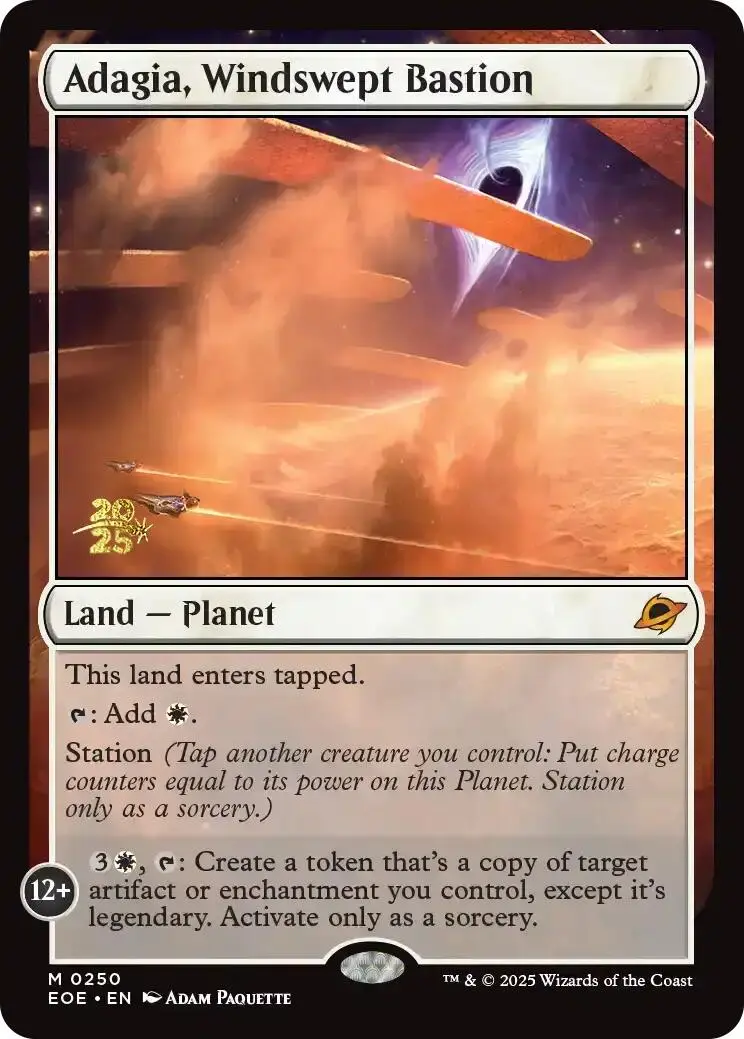 Adagia, Windswept Bastion [Edge Of Eternities Prerelease Promos] 1