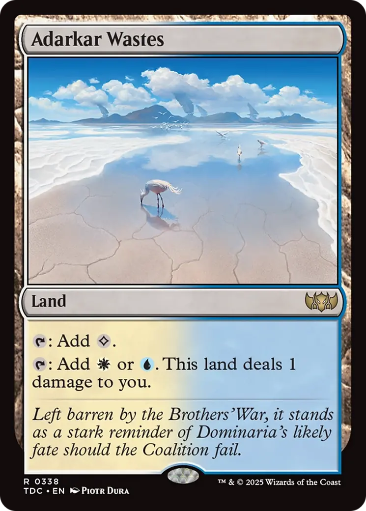 Adarkar Wastes [Tarkir: Dragonstorm Commander] 1