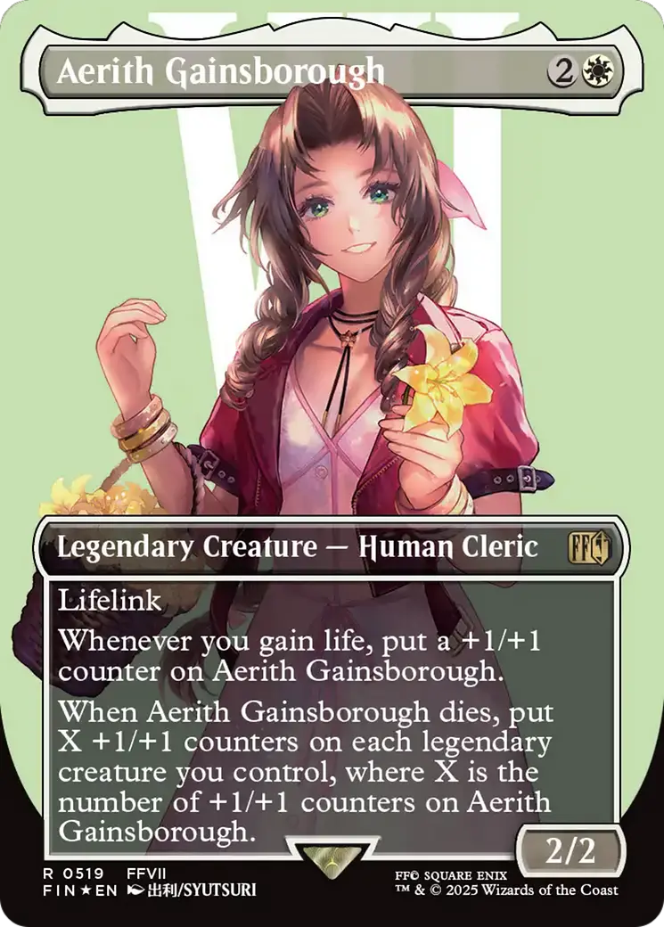Aerith Gainsborough (Borderless) (Surge Foil) [Final Fantasy] 1