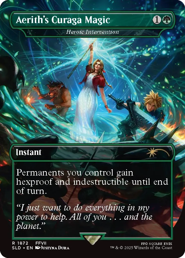 Aerith's Curaga Magic - Heroic Intervention [Secret Lair Drop Series] 1