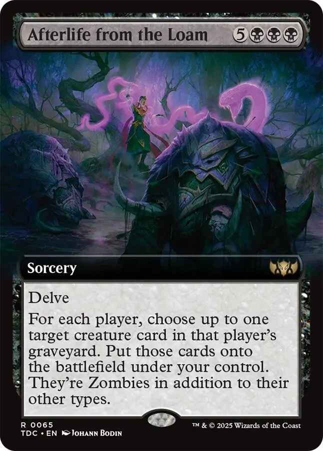Afterlife From The Loam (Extended Art) [Tarkir: Dragonstorm Commander] 1
