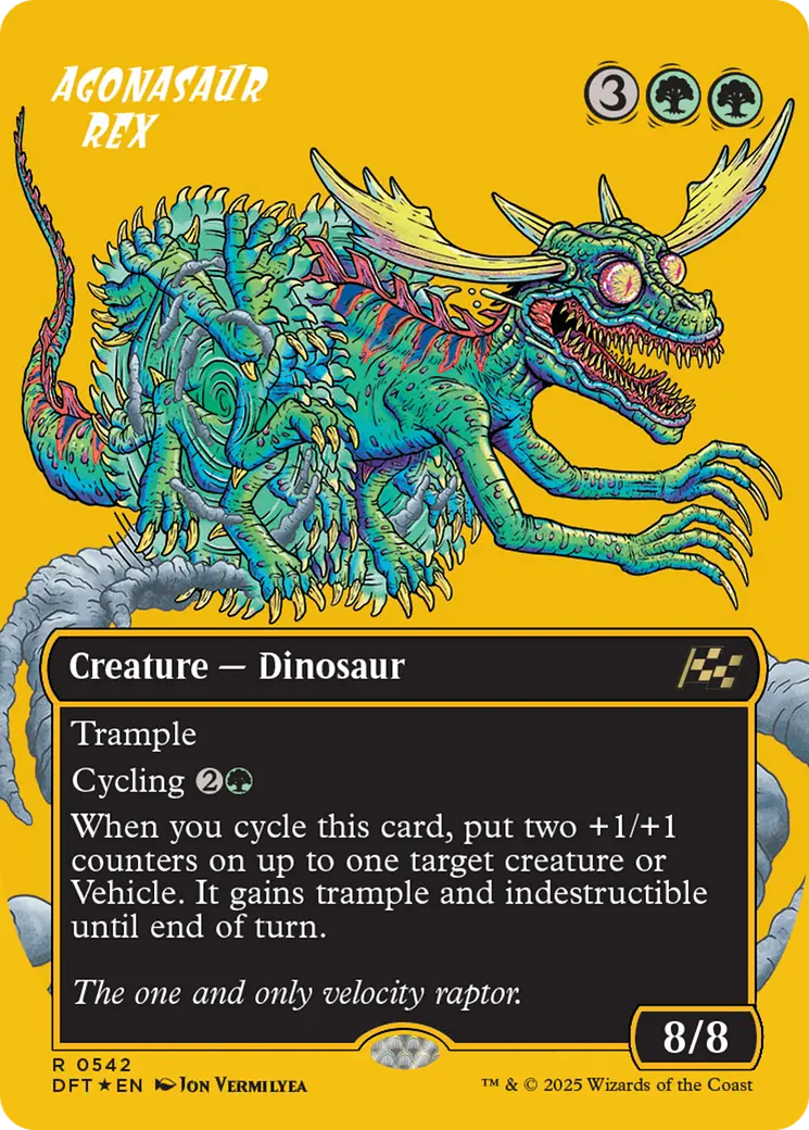 Agonasaur Rex (Borderless) (First-Place Foil) [Aetherdrift] 1