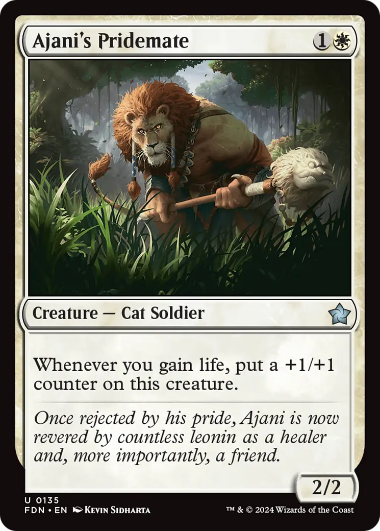 Ajani's Pridemate [Foundations] 1