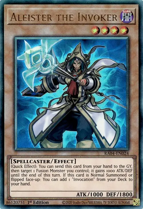 Aleister The Invoker (Alternate Art) [Ra04-En024] Prismatic Ultimate Rare 1