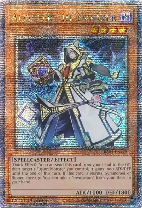 Aleister The Invoker [Ra04-En278] Quarter Century Secret Rare 1