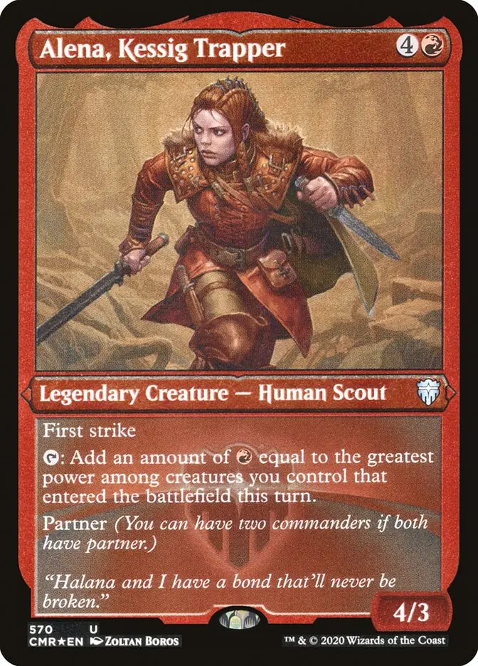 Alena, Kessig Trapper (Foil Etched) [Commander Legends] 1