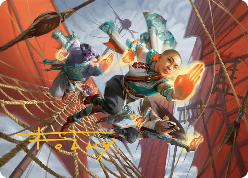 Aligned Heart Art Card (52/54) (Gold-Stamped Signature) [Tarkir: Dragonstorm Art Series] 1