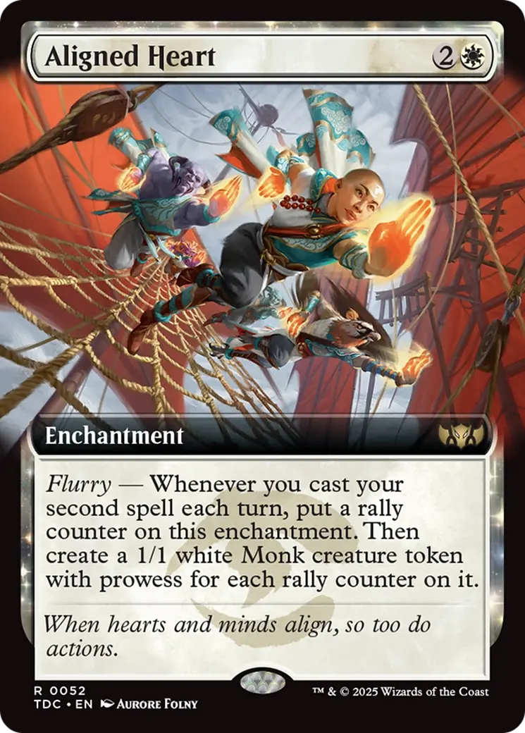 Aligned Heart (Extended Art) [Tarkir: Dragonstorm Commander] 1