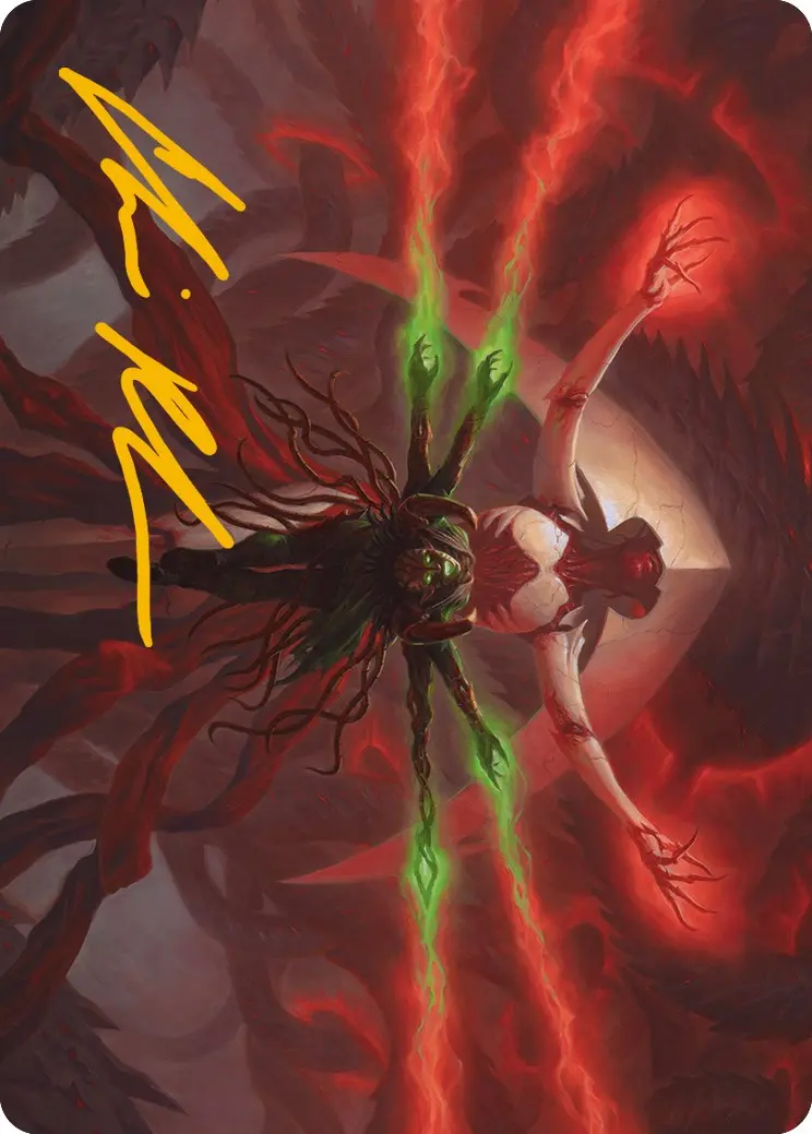All Will Be One Art Card (Gold-Stamped Signature) [Phyrexia: All Will Be One Art Series] 1