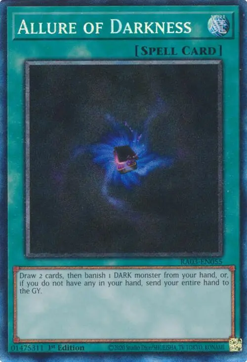 Allure Of Darkness (Cr) [Ra03-En055] Prismatic Collector's Rare 1