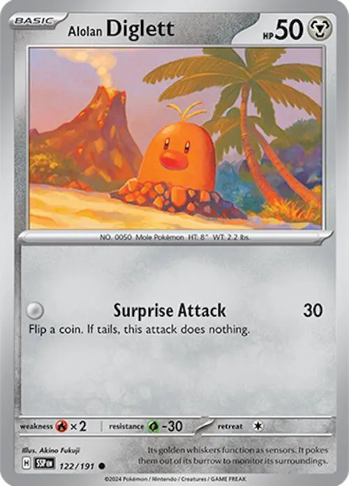 Alolan Diglett (122/191) [Scarlet & Violet: Surging Sparks] 1