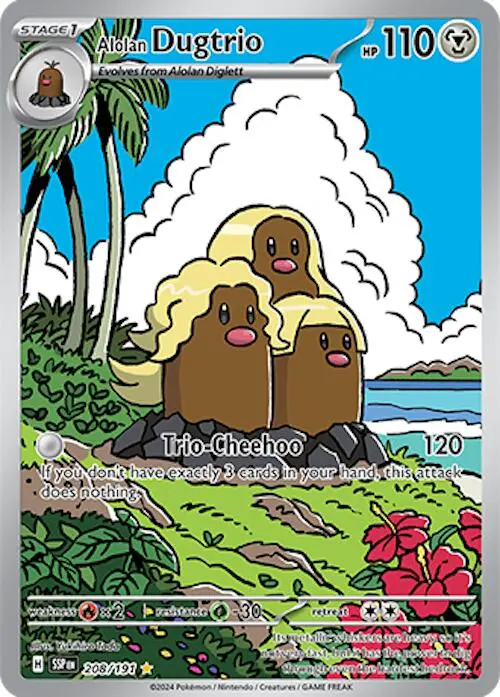 Alolan Dugtrio (208/191) [Scarlet & Violet: Surging Sparks] 1