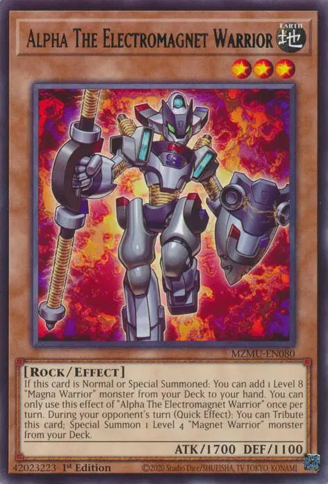 Alpha The Electromagnet Warrior [Mzmu-En080] Rare 1