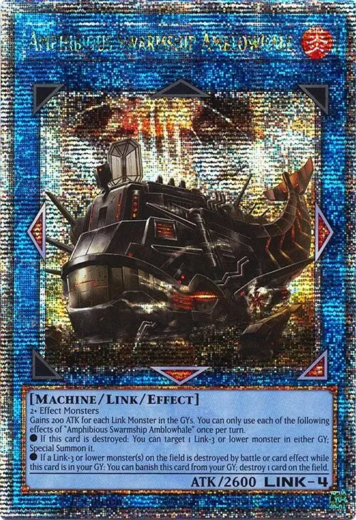 Amphibious Swarmship Amblowhale [Ra04-En077] Quarter Century Secret Rare 1
