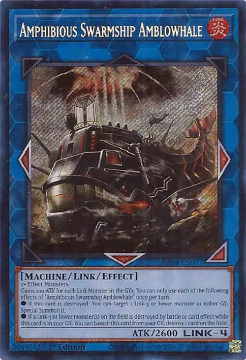 Amphibious Swarmship Amblowhale [Ra04-En077] Secret Rare 1