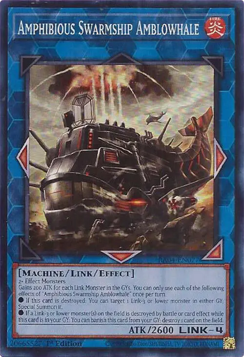 Amphibious Swarmship Amblowhale [Ra04-En077] Super Rare 1