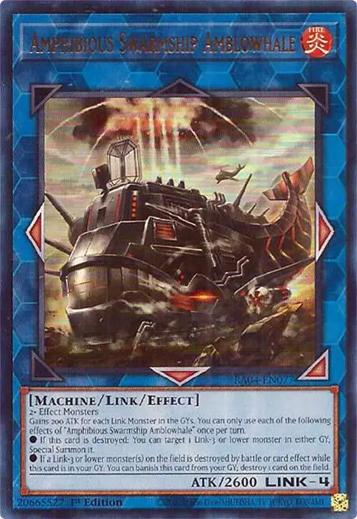 Amphibious Swarmship Amblowhale [Ra04-En077] Ultra Rare 1