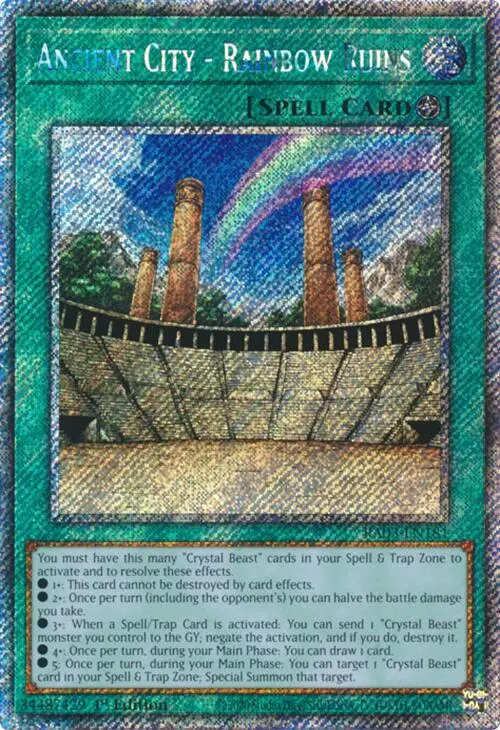 Ancient City - Rainbow Ruins (Platinum Secret Rare) [Ra03-En181] Platinum Secret Rare 1