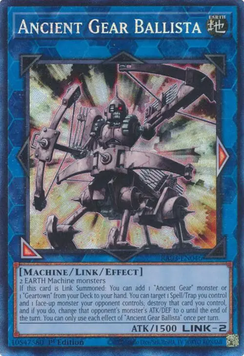 Ancient Gear Ballista (Cr) [Ra03-En046] Prismatic Collector's Rare 1