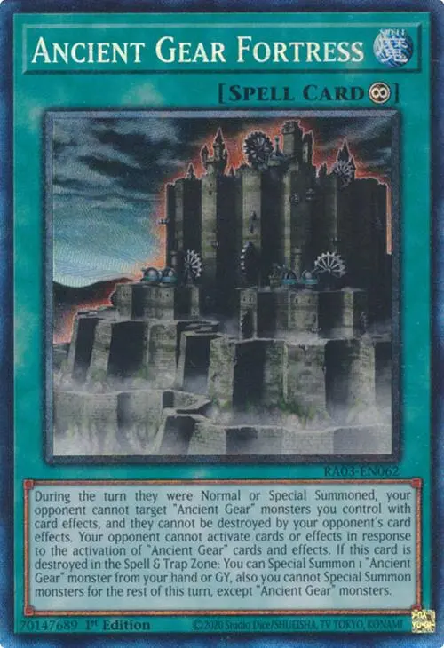 Ancient Gear Fortress (Cr) [Ra03-En062] Prismatic Collector's Rare 1