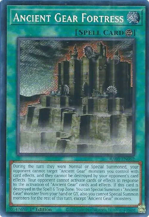 Ancient Gear Fortress (Secret Rare) [Ra03-En062] Secret Rare 1