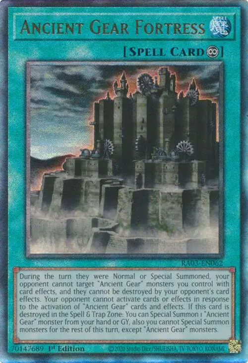 Ancient Gear Fortress (Utr) [Ra03-En062] Prismatic Ultimate Rare 1