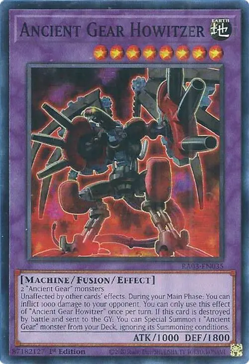 Ancient Gear Howitzer [Ra03-En035] Super Rare 1
