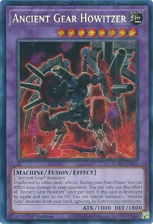 Ancient Gear Howitzer (Secret Rare) [Ra03-En035] Secret Rare 1