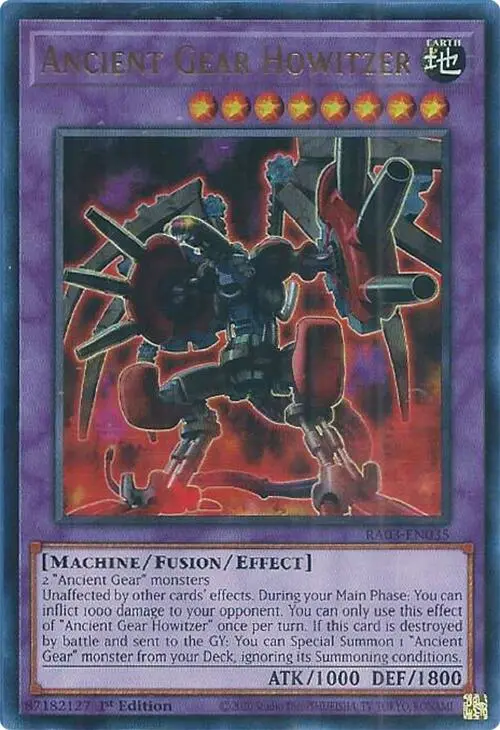 Ancient Gear Howitzer (Ur) [Ra03-En035] Ultra Rare 1