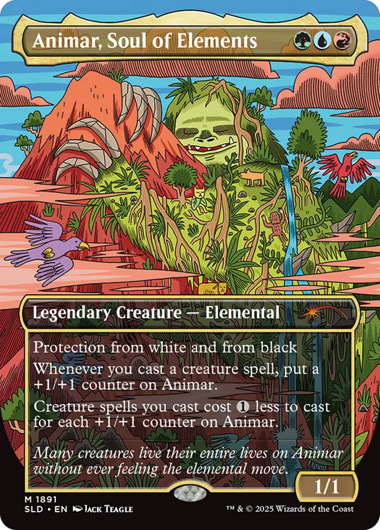 Animar, Soul Of Elements (Rainbow Foil) [Secret Lair Drop Series] 1