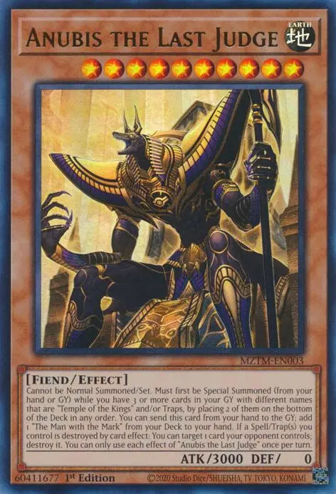 Anubis The Last Judge [Mztm-En003] Ultra Rare 1