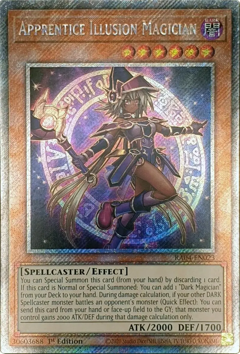 Apprentice Illusion Magician [Ra04-En023] Platinum Secret Rare 1